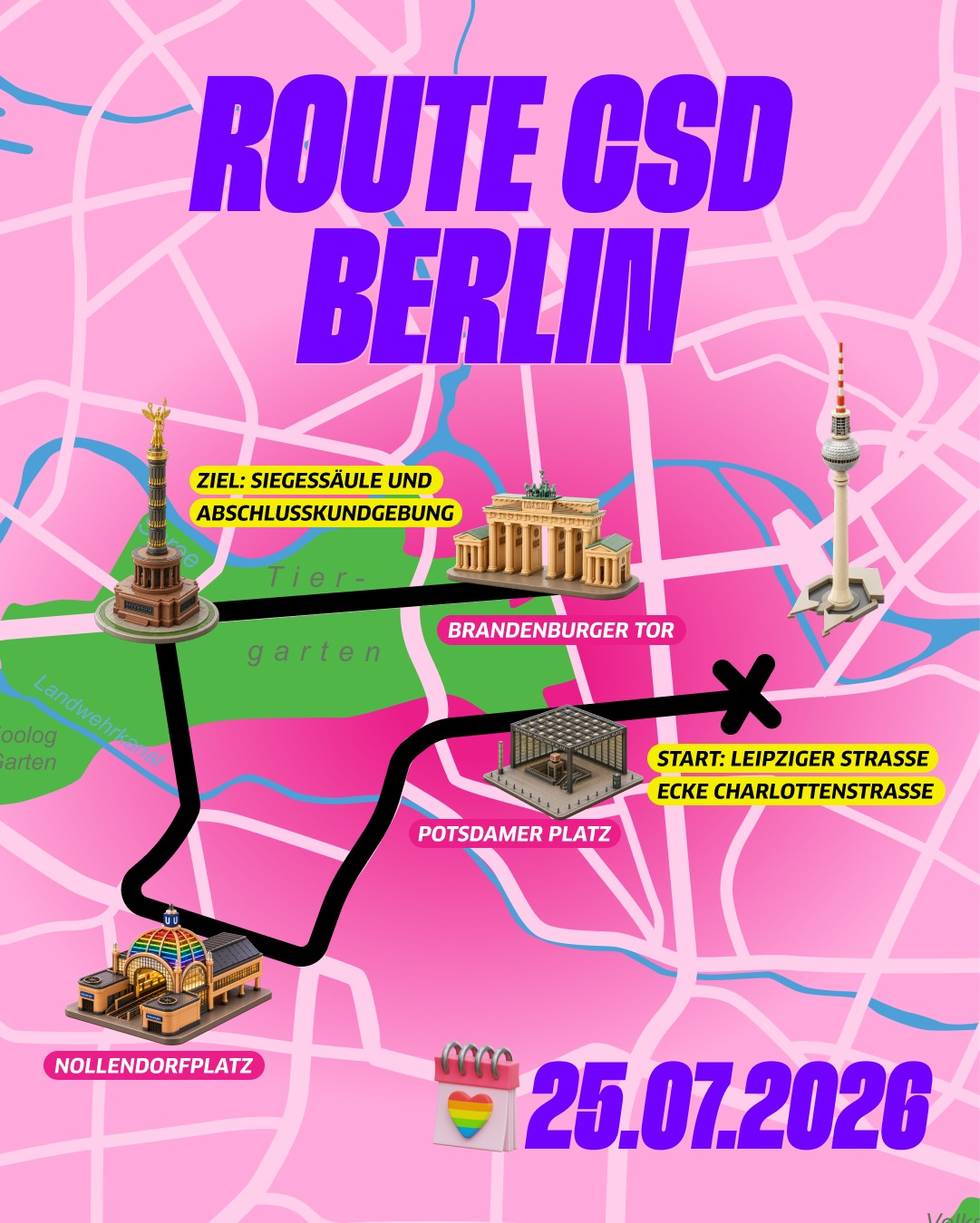 Berlin, CSD-Route Berlin, CSD-Route
