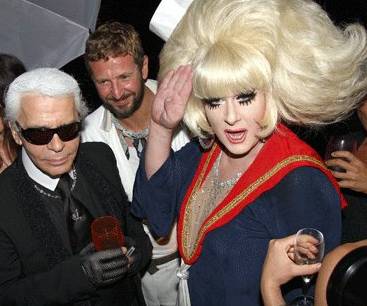 Karl Lagerfeld und Lady Bunny Karl Lagerfeld und Lady Bunny
