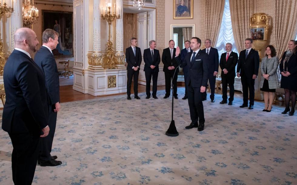 Bettel Vereidigung 2018