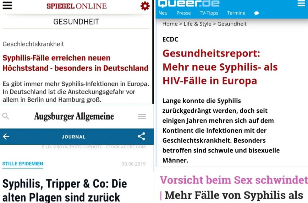 Angst vor Syphilis