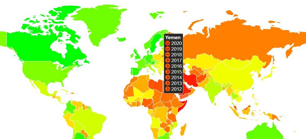 Jemen Spartacus Travel Index