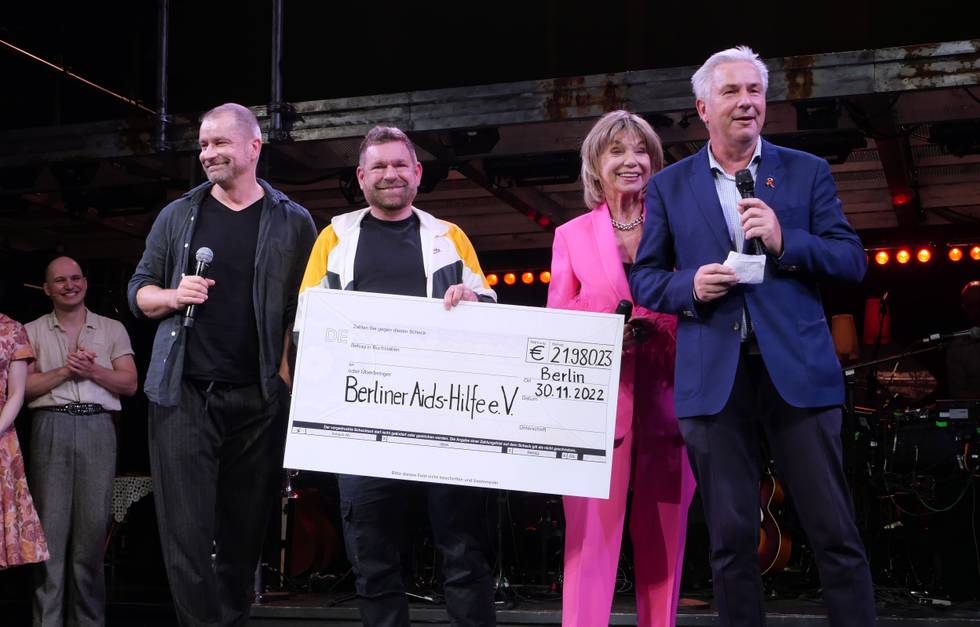 Peter Plate, Ulf Sommer, Judy Winter und Klaus Wowereit
