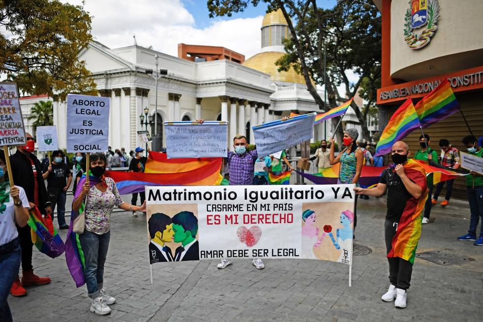 VENEZUELA-DEMONSTRATION-GAY-MARRIAGE