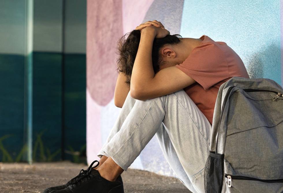 trauriger Teenager
