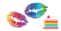 Kiss Kiss, Regenbogenkuchen, MANEO
